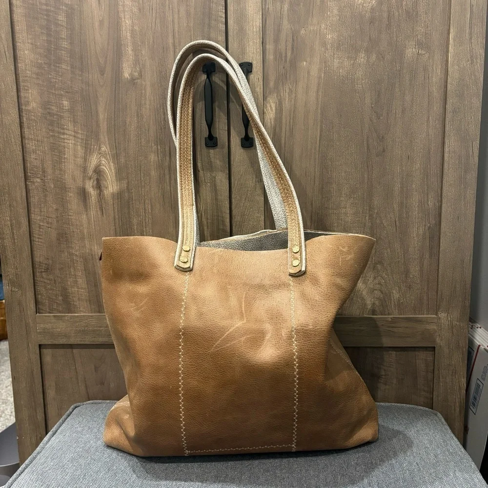 Trulli Leather Tote Bag Fringe Tassel